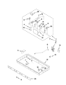 Part Location Diagram of W10145507 Whirlpool MANIFOLD