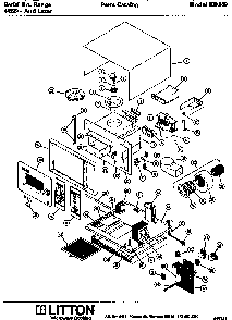 Section 25 Diagram and Parts List for 70 0502 Amana Microwave