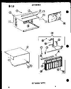 Section 6 Diagram and Parts List for 218-3K P67535-5R Amana Air Conditioner