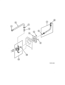 Mixing Valve/Fill Hose Diagram and Parts List for AFN50FSP111TW01  Speed Queen Washer
