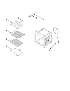 Internal Oven Parts Diagram and Parts List for MEW5527DDB17  Maytag Wall Oven