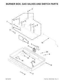 Part Location Diagram of W10402605 Whirlpool MANIFOLD
