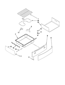 Drawer And Rack Parts Diagram and Parts List for JDS8850CDS00  Jenn-Air Range