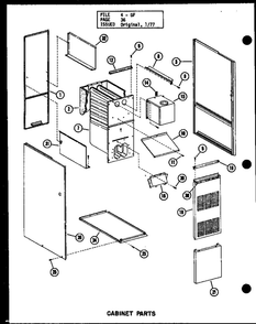 Cabinet Parts 4 Diagram and Parts List for GH-80DE P96380-2F Amana Furnace