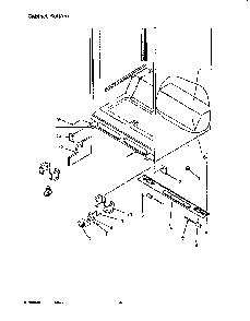 Cabinet Bottom Diagram and Parts List for TR22S4E-P1196203WE  Amana Refrigerator