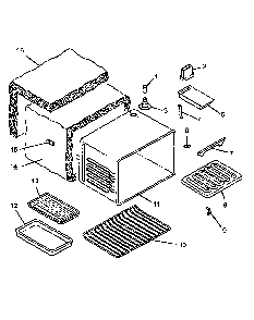 Cavity Diagram and Parts List for CARS637E-P1130656NE  Amana Range