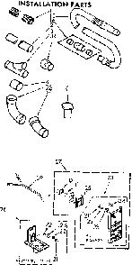 Installation Parts Diagram and Parts List for 1164052291  Kenmore Central Vacuum