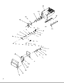 Crushed Ice Bucket Diagram and Parts List for SRD325S5W-P1199401WW  Amana Refrigerator