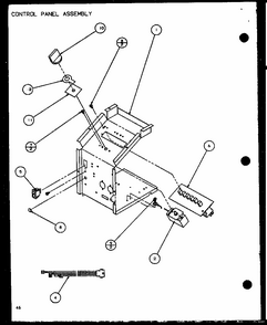 Control Panel Assembly (ptc12300e/p9999715r) (ptc12400e/p9806715r) (ptc12300ec/p9811715r) (ptc12400ec/p9872415r) Diagram and Parts List for PTC12400EC P9872429R Amana Air Conditioner