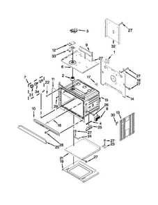 Lower Oven Parts Diagram and Parts List for MEW9627AB01  Maytag Wall Oven