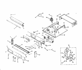 Control Section Diagram and Parts List for 8504237792  Kenmore Range