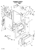 CABINET PARTS Diagram and Parts List for YMED5620TQ1  Maytag Dryer