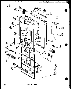 Lower Door Parts Diagram and Parts List for TC18D-L-P74660-5WL  Amana Refrigerator