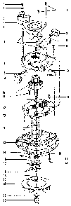 Motor Diagram and Parts List for U4729-900  Hoover Upright Vacuum