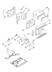 Air Flow And Control Diagram and Parts List for CA5WMVL0  Crosley Air Conditioner