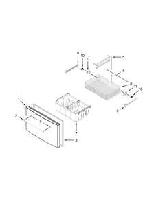 Part Location Diagram of W11102443 Whirlpool HANDLE