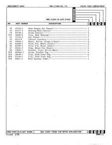 Fresh Food Compartment Page 3 Diagram and Parts List for 21804A  Admiral Refrigerator
