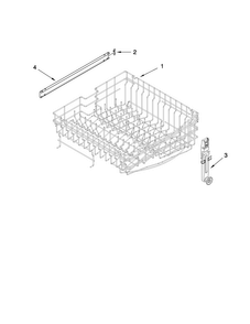 Upper Rack And Track Parts Diagram and Parts List for MDB7759AWS0  Maytag Dishwasher