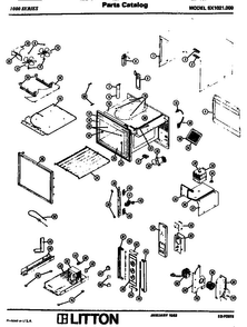 Replacement Parts Diagram and Parts List for SX1021000  Amana Microwave