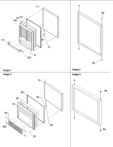 Door Assy Diagram and Parts List for BRF20V1CPSR-P1321316WS  Amana Refrigerator