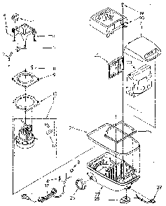 Vacuum Cleaner Diagram and Parts List for 1162104090  Kenmore Canister Vacuum