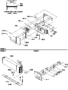 Evaporator And Fan Motor Assembly Diagram and Parts List for TR18VL-P1307401WL  Amana Refrigerator