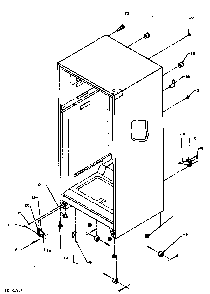Rollers And Drain Tube Diagram and Parts List for 85165-P1117113WE  Amana Refrigerator
