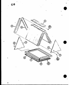 (xfc2.5aov-a/p68926-1c) (xfc3.5aov-a/p68926-3c) (xfc2.5aov-b/p68926-4c) Diagram and Parts List for XFC35AOV-A P68926-3C Amana Air Conditioner