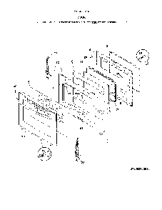 Door Diagram and Parts List for 79094203315  Kenmore Range