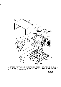 Cabinet Diagram and Parts List for 56569399990  Kenmore Microwave