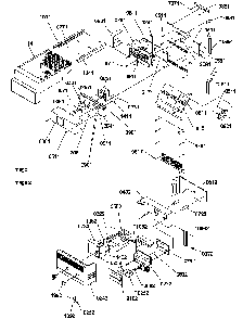 Ice Maker/control Assy Diagram and Parts List for SCD25TW-P1190422WW  Amana Refrigerator