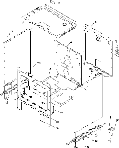 Cabinet Diagram and Parts List for ARR3100NW-P1143494NW  Amana Range