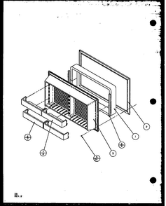 Section 6 Diagram and Parts List for TZ20QL-P1156201WL  Amana Refrigerator