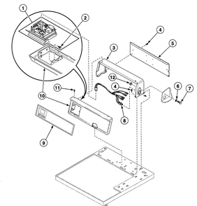 Control Assy Diagram and Parts List for SDG409QF  Speed Queen Dryer