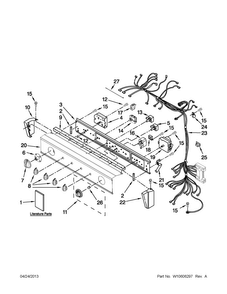 Part Location Diagram of W10389459 Whirlpool ENERGY GUIDE