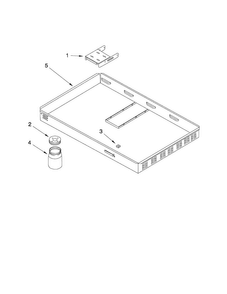 Burner Box Assembly Diagram and Parts List for JED8230ADW14  Jenn-Air Cooktop
