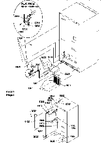 Cabinet Back Diagram and Parts List for THI18TW-P1310701WW  Amana Refrigerator