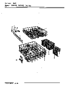 Rack Diagram and Parts List for DC24J6  Maytag Dishwasher