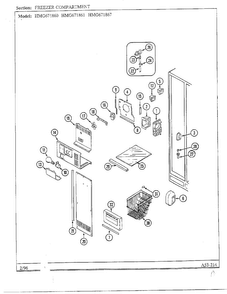 Part Location Diagram of 69666-21 Whirlpool NLAINSERT, BASKET FRONT