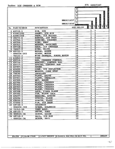 Ice Crusher And Bin Page 2 Diagram and Parts List for HMG621657  Admiral Refrigerator
