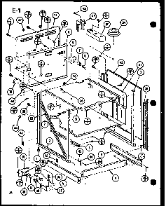 Section 3 Diagram and Parts List for RCR-700-P85727-3S  Amana Range