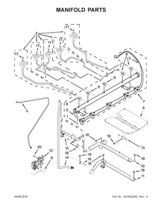 Manifold Parts Diagram and Parts List for MGR8700DB3  Maytag Range