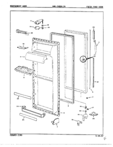 Part Location Diagram of 66929-25 Whirlpool DISCONTINUED