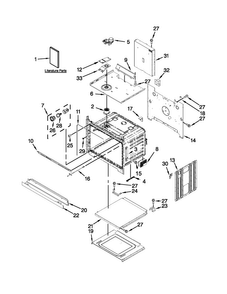 Oven Parts Diagram and Parts List for MEW7530AS01  Maytag Wall Oven