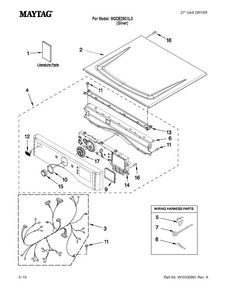 Part Location Diagram of W10286854 Whirlpool TECH SHEET