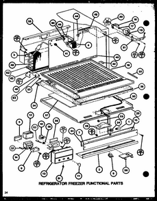 Refrigerator Freezer Functional Parts (tm18k/p7791114w) (tm18k/p7791115w) (tmi18k/p7791116w) (tmi18k/p7791117w) Diagram and Parts List for TM20K-P7791118W  Amana Refrigerator