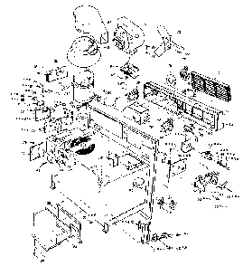 Oven Assembly Diagram and Parts List for 5629917210  Kenmore Microwave