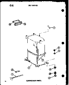 Compressor Parts Diagram and Parts List for 218-3EWS P55417-80R Amana Air Conditioner