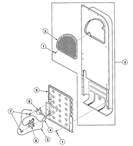 Heater Diagram and Parts List for SDEZ07QF1500  Speed Queen Dryer