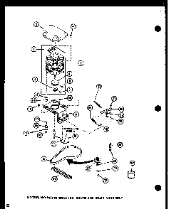 Section 1 Diagram and Parts List for LW2502L P1118409WL Amana Washer